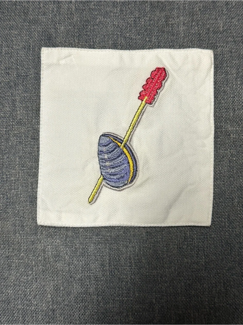 Crate&Barrel Embroidered Tidbit Cocktail Napkins